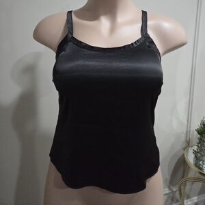 Chico's Elegant Black Satin Women's Top Sz.1